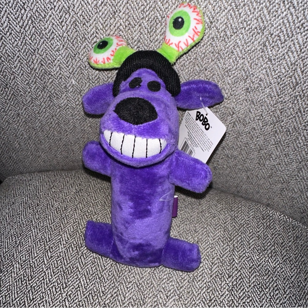 Mini MULTIPET DOG Dog Toy Chew Level 2 Plush Squeaker Sz S/M Happy Halloween New